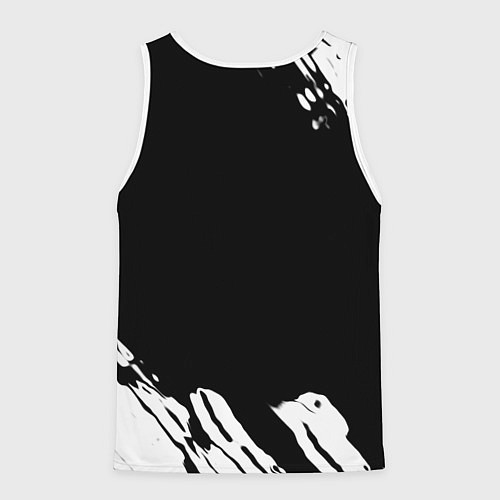 Мужская майка без рукавов Mercedes benz краски спорт / 3D-Белый – фото 2