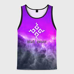 Майка-безрукавка мужская Black desert mmorpg steel abstraction, цвет: 3D-черный