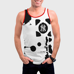 Майка-безрукавка мужская New York yankees - baseball team pattern, цвет: 3D-красный — фото 2