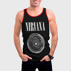 Майка-безрукавка мужская Nirvana Inferno, цвет: 3D-красный — фото 2