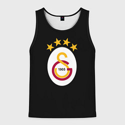 Майка-безрукавка мужская Galatasaray logo fc, цвет: 3D-черный