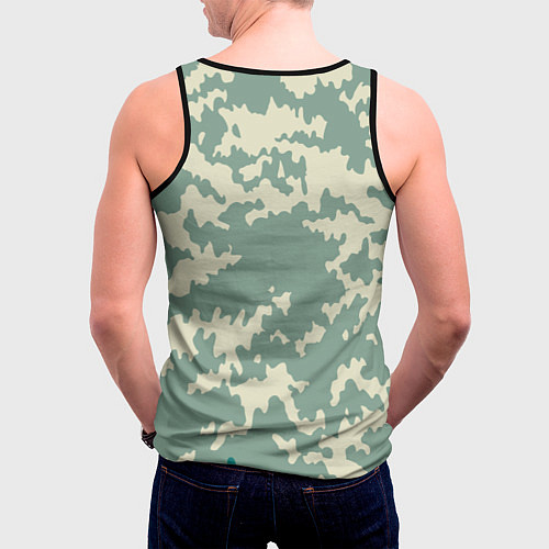 Мужская майка без рукавов Не надо стесняться своих комплексов Тополь / 3D-Черный – фото 4