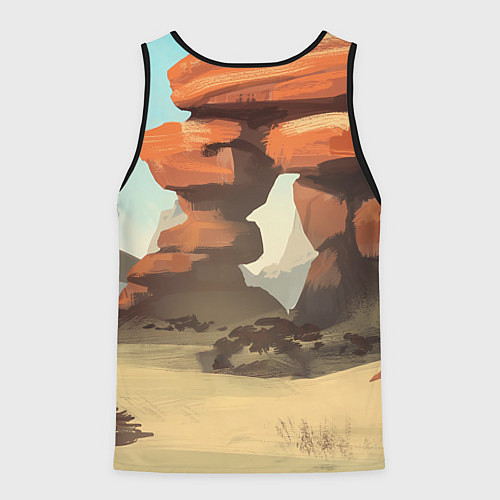 Мужская майка без рукавов Lethal Company: Art / 3D-Черный – фото 2