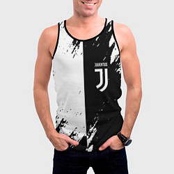 Майка-безрукавка мужская Juventus краски чёрнобелые, цвет: 3D-черный — фото 2