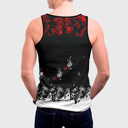 Мужская майка без рукавов Bully краски / 3D-Черный – фото 4
