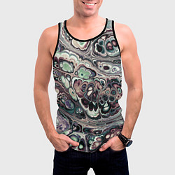 Майка-безрукавка мужская Абстрактный разноцветный узор, цвет: 3D-черный — фото 2