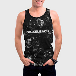 Майка-безрукавка мужская Nickelback black ice, цвет: 3D-черный — фото 2