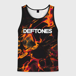 Мужская майка без рукавов Deftones red lava