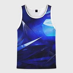 Мужская майка без рукавов Black and blue abstract background sport style