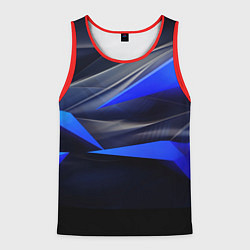 Мужская майка без рукавов Black and blue abstract background sport style