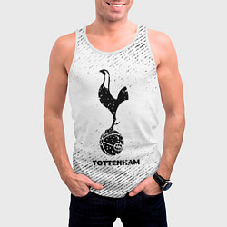 Майка-безрукавка мужская Tottenham с потертостями на светлом фоне, цвет: 3D-белый — фото 2