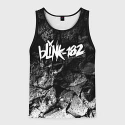 Мужская майка без рукавов Blink 182 black graphite