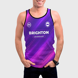 Майка-безрукавка мужская Brighton legendary sport grunge, цвет: 3D-черный — фото 2