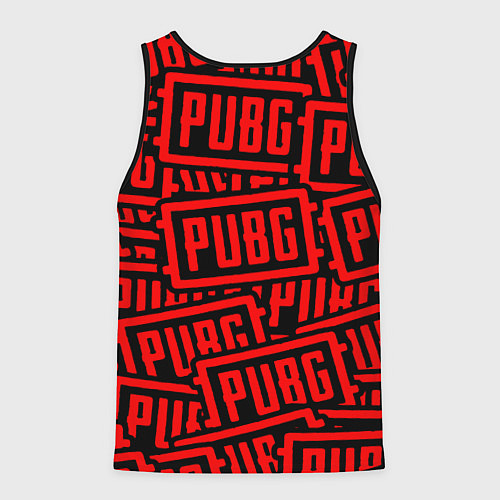 Мужская майка без рукавов PUBG pattern games / 3D-Черный – фото 2