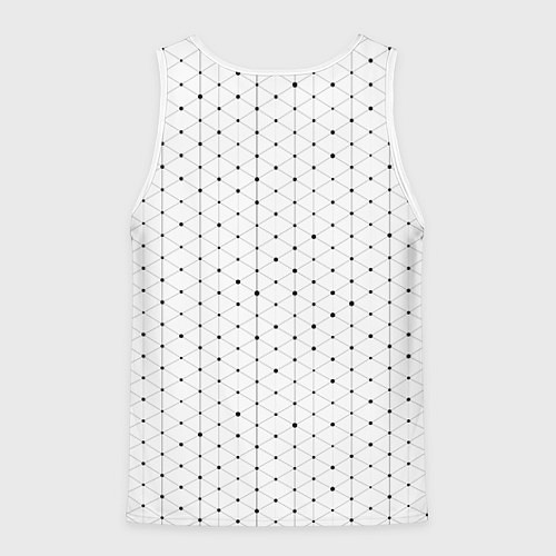 Мужская майка без рукавов Sporting sport на светлом фоне посередине / 3D-Белый – фото 2