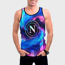 Майка-безрукавка мужская Napoli неоновый космос, цвет: 3D-черный — фото 2