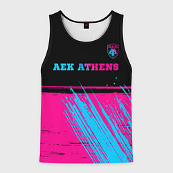 Мужская майка без рукавов AEK Athens - neon gradient посередине