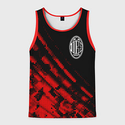 Майка-безрукавка мужская AC Milan sport grunge, цвет: 3D-красный