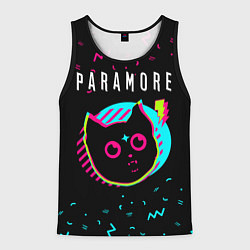Майка-безрукавка мужская Paramore - rock star cat, цвет: 3D-черный