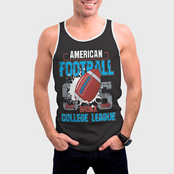 Майка-безрукавка мужская American football college league, цвет: 3D-белый — фото 2