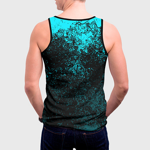 Мужская майка без рукавов Dead Cells брызги красок / 3D-Черный – фото 4