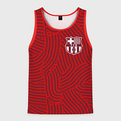 Майка-безрукавка мужская Barcelona отпечатки, цвет: 3D-красный