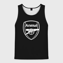Майка-безрукавка мужская Arsenal fc белое лого, цвет: 3D-черный
