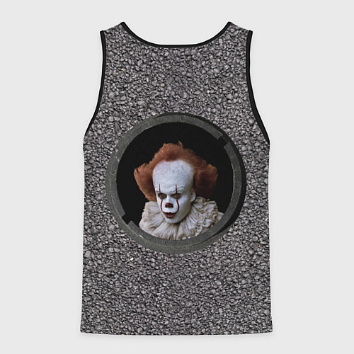 Мужская майка без рукавов Оно в люке / 3D-Черный – фото 2