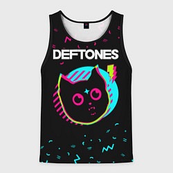 Мужская майка без рукавов Deftones - rock star cat
