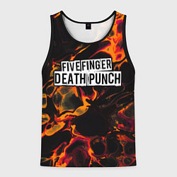Мужская майка без рукавов Five Finger Death Punch red lava