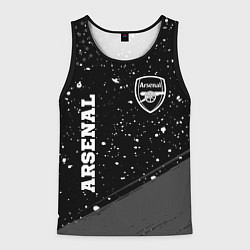 Майка-безрукавка мужская Arsenal sport на темном фоне вертикально, цвет: 3D-черный