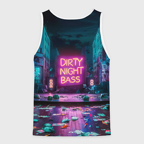 Мужская майка без рукавов Кибер street / 3D-Белый – фото 2