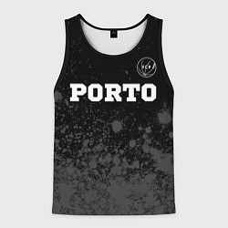 Мужская майка без рукавов Porto sport на темном фоне посередине