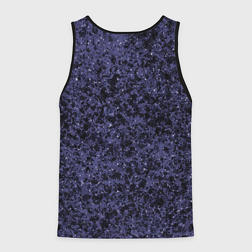 Мужская майка без рукавов Абстракция брызги фиолетовый / 3D-Черный – фото 2