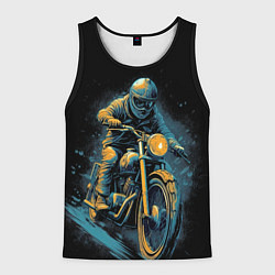 Мужская майка без рукавов Ночной мотокросс