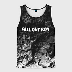 Мужская майка без рукавов Fall Out Boy black graphite