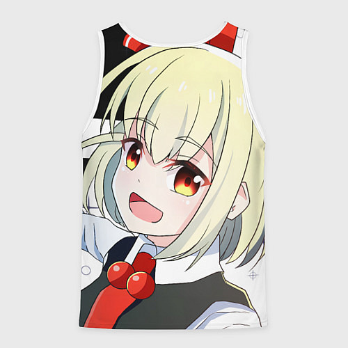 Мужская майка без рукавов Touhou Project Rumia happy / 3D-Белый – фото 2