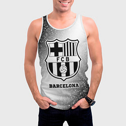 Майка-безрукавка мужская Barcelona sport на светлом фоне, цвет: 3D-белый — фото 2