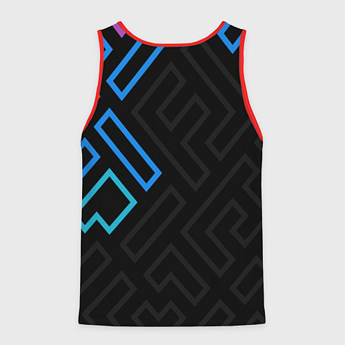 Мужская майка без рукавов BMW brand color carbon / 3D-Красный – фото 2