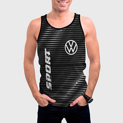 Майка-безрукавка мужская Volkswagen sport metal, цвет: 3D-черный — фото 2