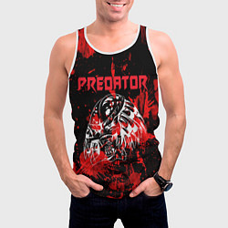 Майка-безрукавка мужская Predator blood, цвет: 3D-белый — фото 2