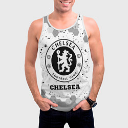 Майка-безрукавка мужская Chelsea sport на светлом фоне, цвет: 3D-белый — фото 2