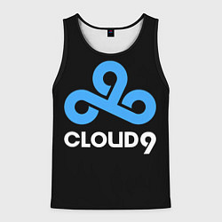 Майка-безрукавка мужская Cloud9 - esports logo, цвет: 3D-черный