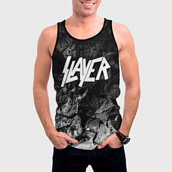 Майка-безрукавка мужская Slayer black graphite, цвет: 3D-черный — фото 2