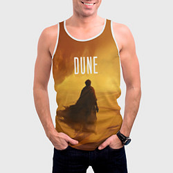 Майка-безрукавка мужская Дюна - пустыня, цвет: 3D-белый — фото 2