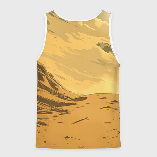 Мужская майка без рукавов Dune - The Traveler / 3D-Белый – фото 2