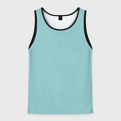 Мужская майка без рукавов Светлый бирюзовый паттерн однотонный