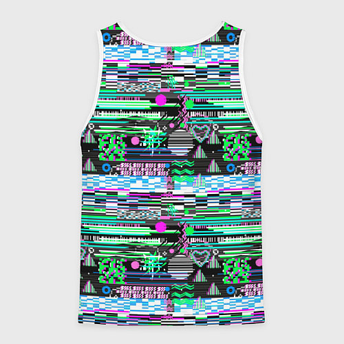 Мужская майка без рукавов Abstract color pattern / 3D-Белый – фото 2
