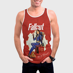 Майка-безрукавка мужская Fallout - Lucy, цвет: 3D-белый — фото 2