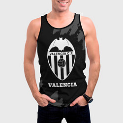Майка-безрукавка мужская Valencia sport на темном фоне, цвет: 3D-черный — фото 2